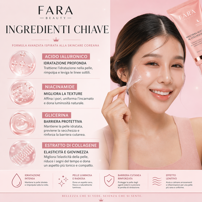 FARA™ - Maschera di cristallo al collagene e curcuma